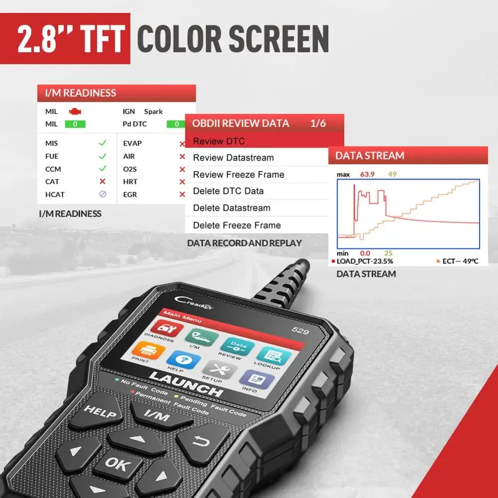 Nouveau launch Creader 529 OBD2 Scanner outil de Diagnostic