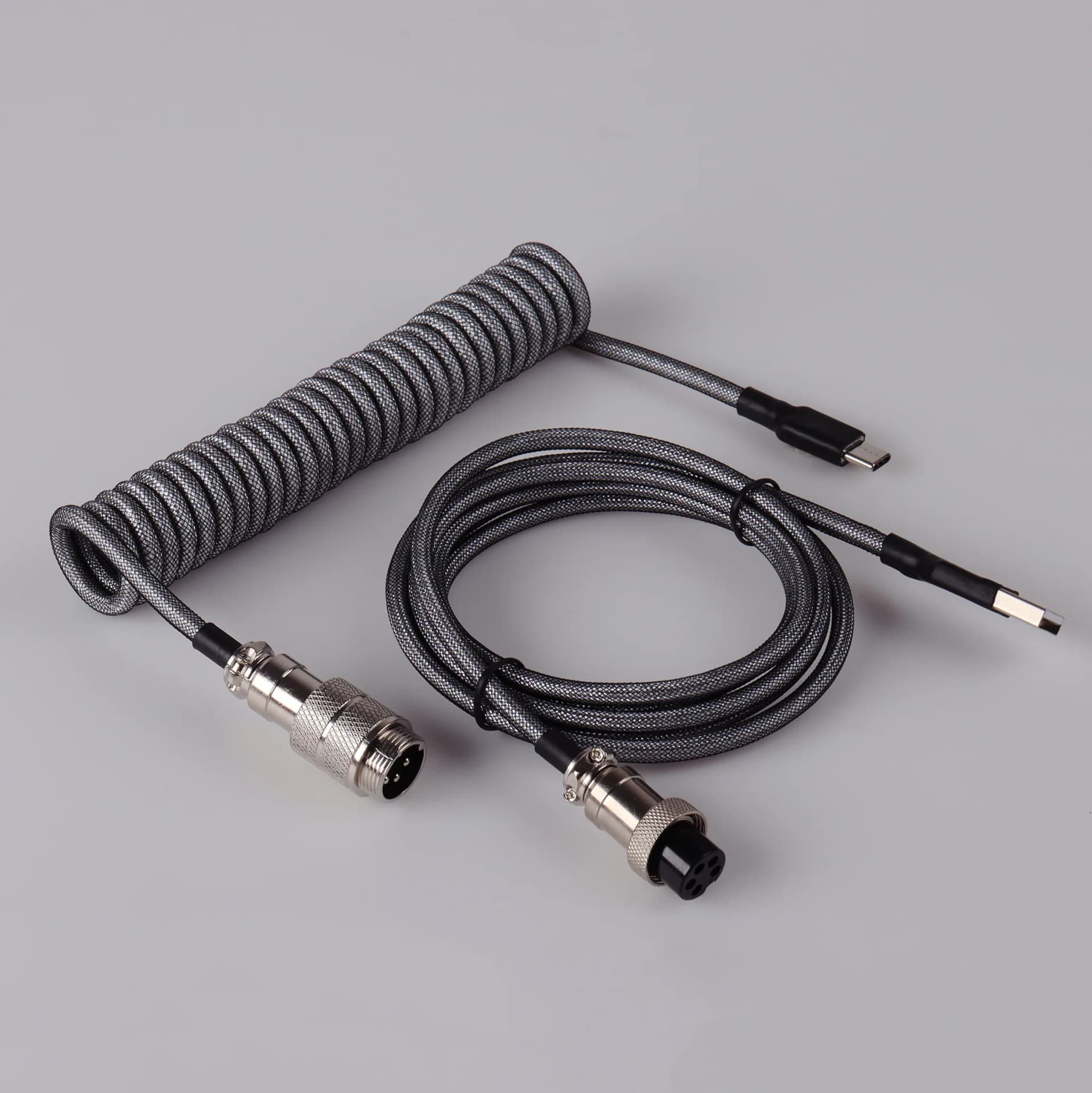 LANO spirale Usb clavier câble noir enroulé clavier Usb