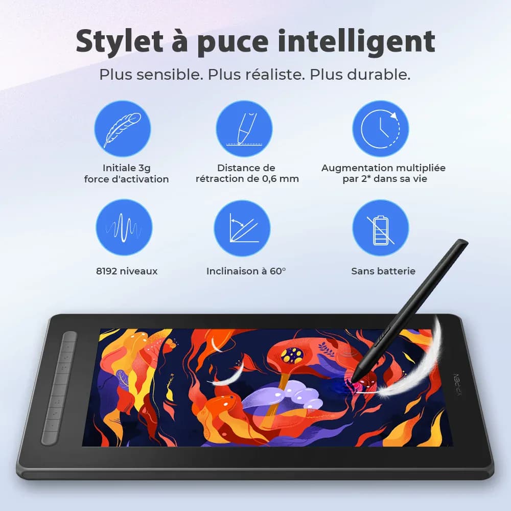 XPPen Artist 16 (Gen 3) Écran de dessin portable de 15, 4