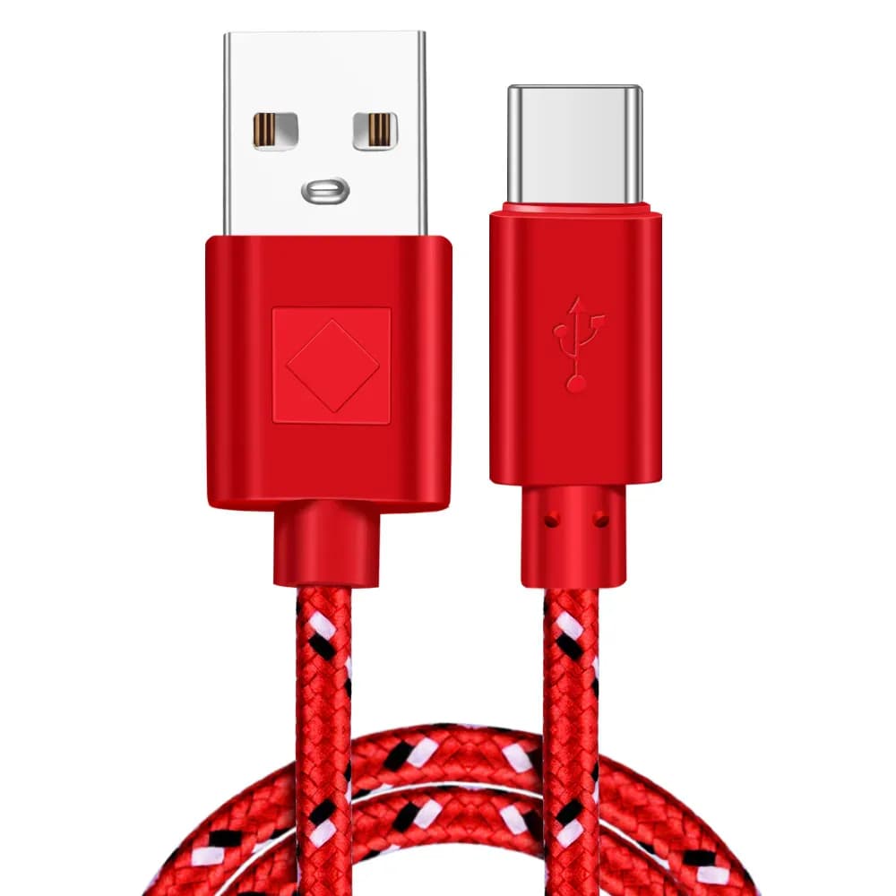 Câble USB de Type C en Nylon pour recharge rapide et