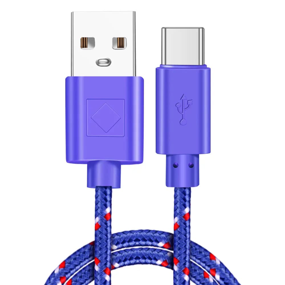 Câble USB de Type C en Nylon pour recharge rapide et