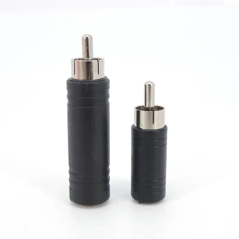 1 pièces prise mâle RCA à 6.35mm 6.5mm à 3.5mm adaptateur