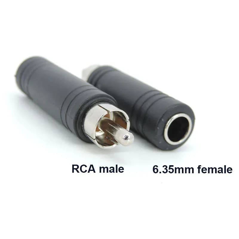 1 pièces prise mâle RCA à 6.35mm 6.5mm à 3.5mm adaptateur