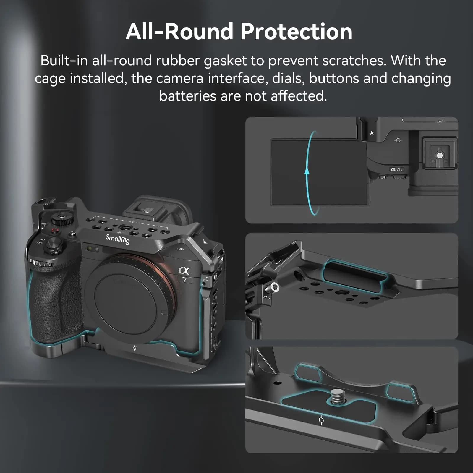 SmallRig A7m4 A7 IV Cage de caméra DSLR complète pour Sony
