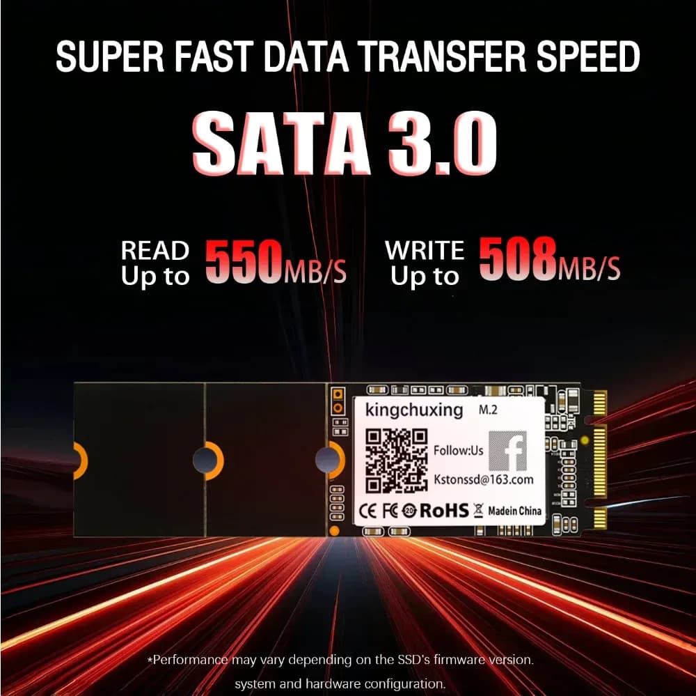 Kingchuxing SSD M2 NGFF 128GB 256GB 2242 2260 2280 disque