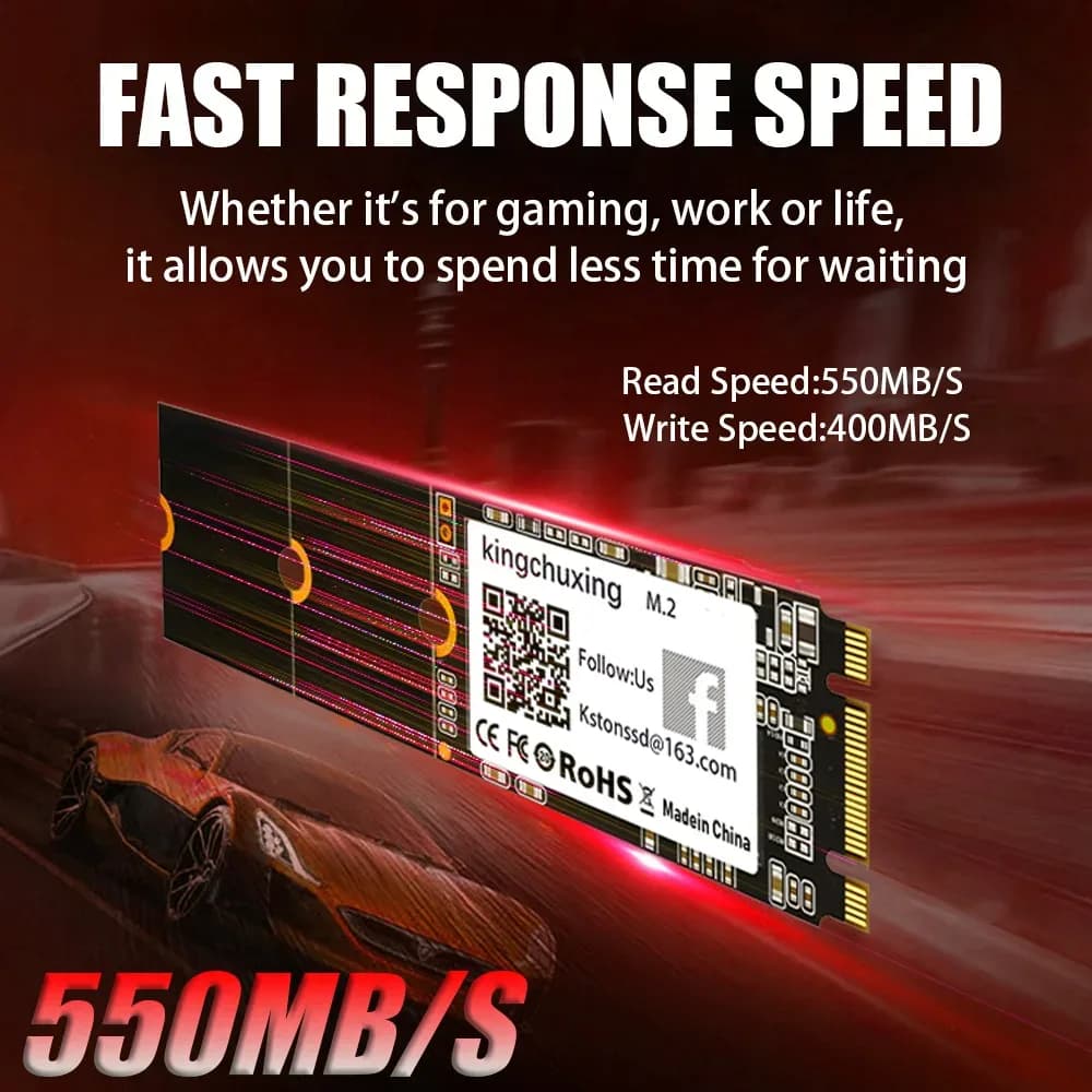 Kingchuxing SSD M2 NGFF 128GB 256GB 2242 2260 2280 disque