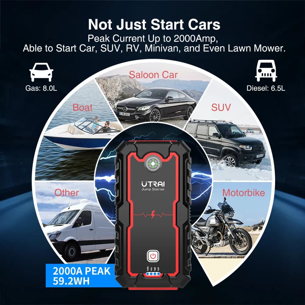 UTRAI – démarreur de saut de voiture, chargeur Portable