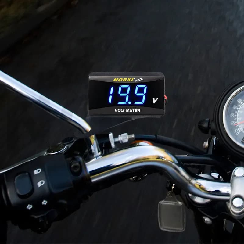 Voltmètre de compteur de moto, température de l'eau