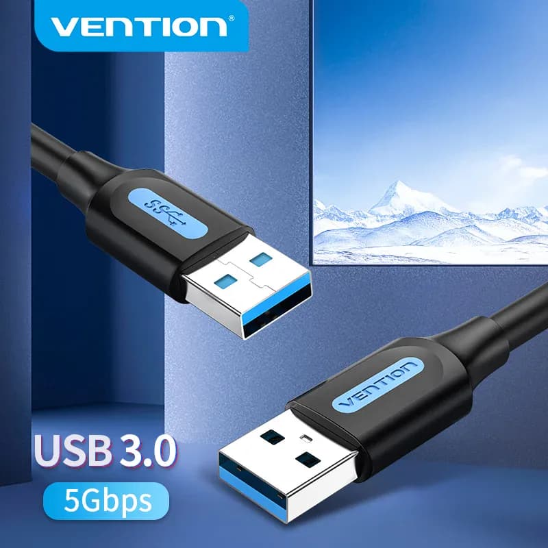 Câble USB-A mâle vers mâle USB 3.0 5 Gbps