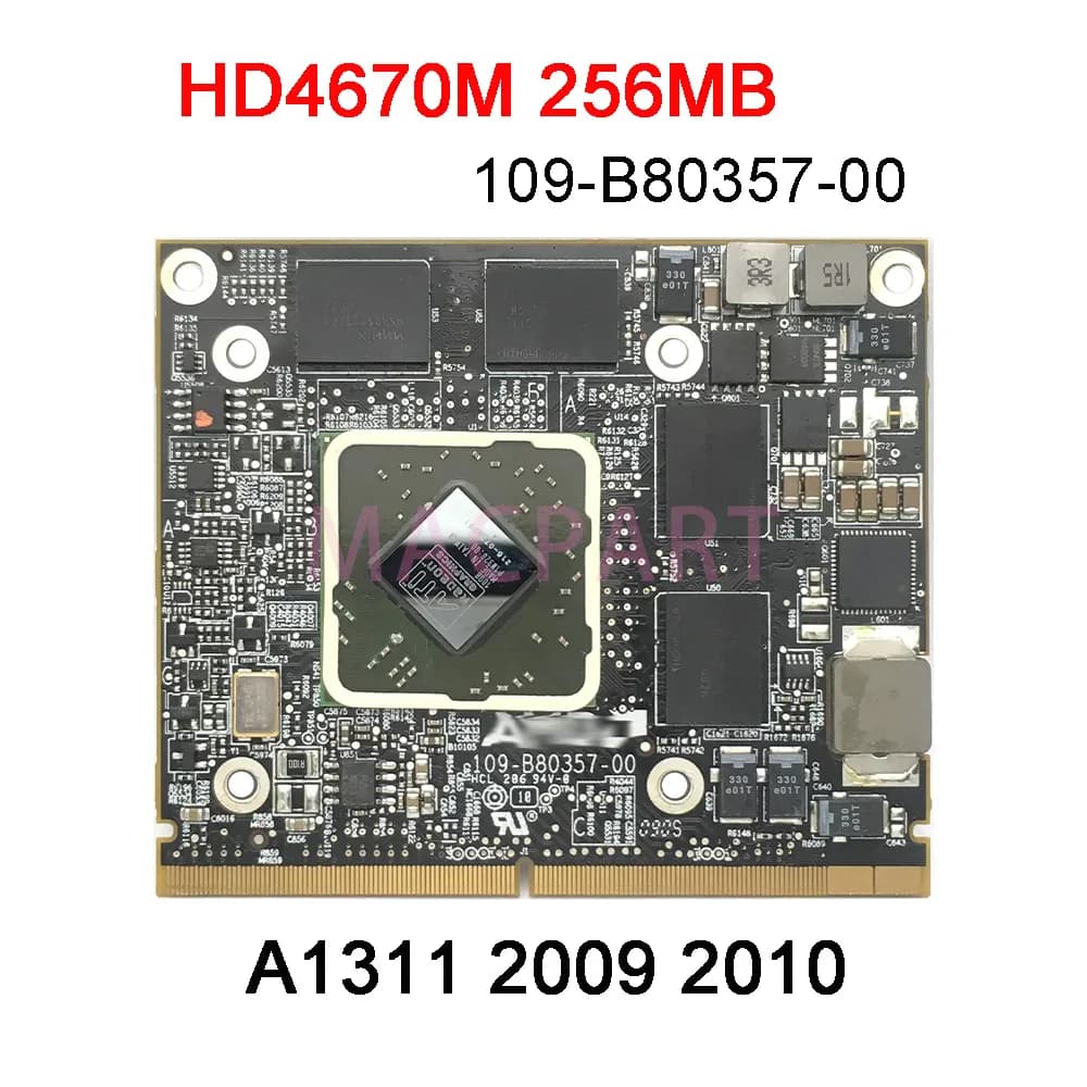 Carte vidéo originale HD4670M HD5670M HD6750M HD6770M 256