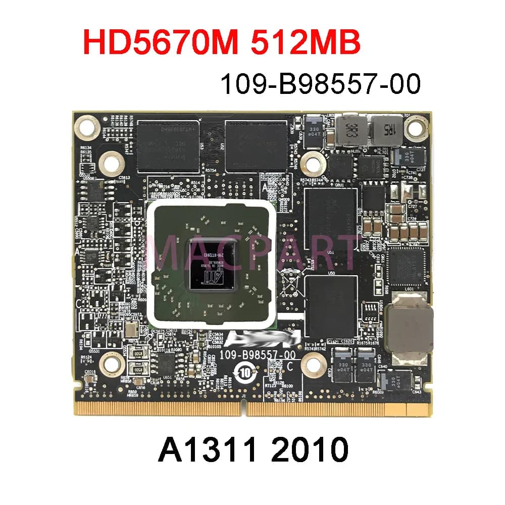 Carte vidéo originale HD4670M HD5670M HD6750M HD6770M 256