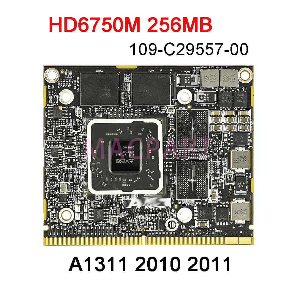 Carte vidéo originale HD4670M HD5670M HD6750M HD6770M 256