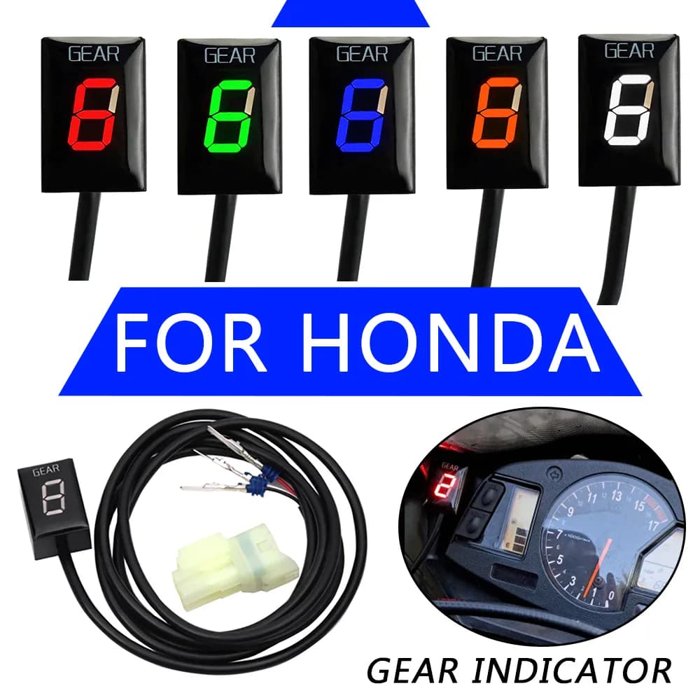 Indicateur de rapport engagé LED pour moto Honda