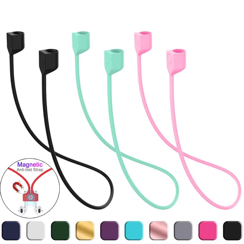 Écouteurs à corde magnétique Anti-perte en Silicone souple