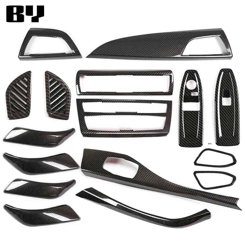 Garnitures intérieures aspect carbone pour BMW Série 1 2