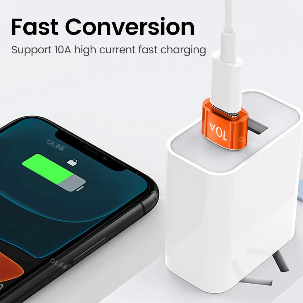 Adaptateur USB 3.0 vers Type C 10A OTG Type C mâle vers USB