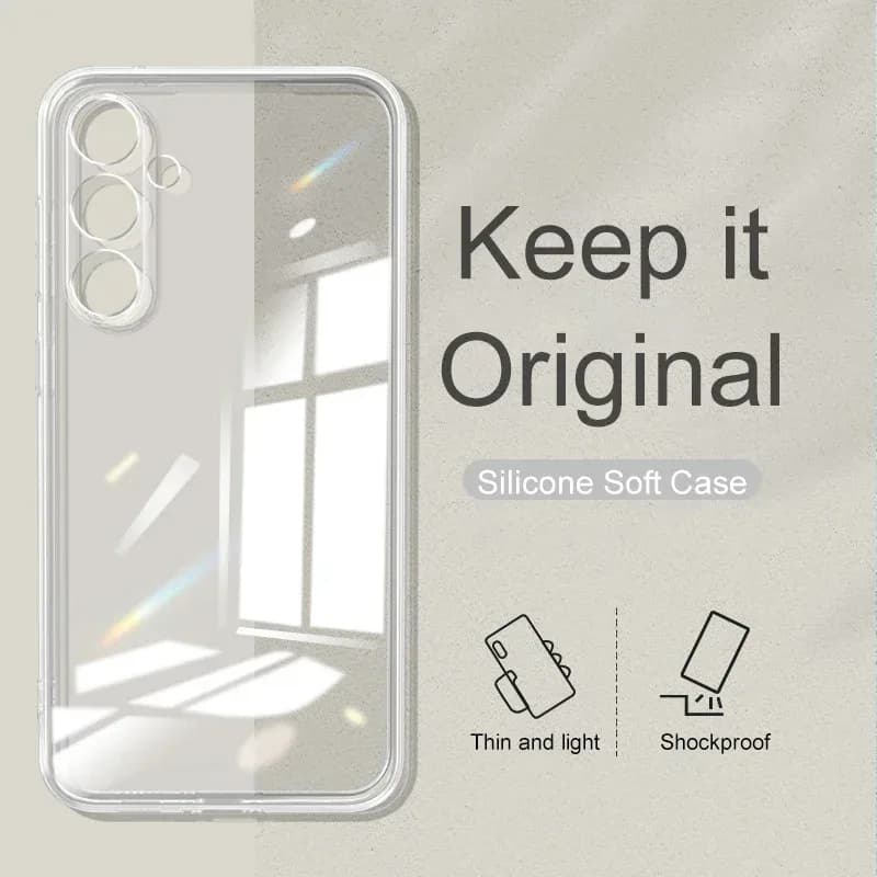 Coque souple en Silicone Transparent pour Samsung Galaxy
