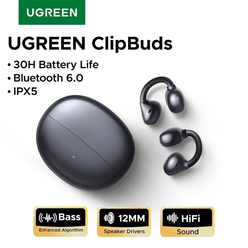 UGREEN ClipBuds écouteurs sans fil à oreille ouverte