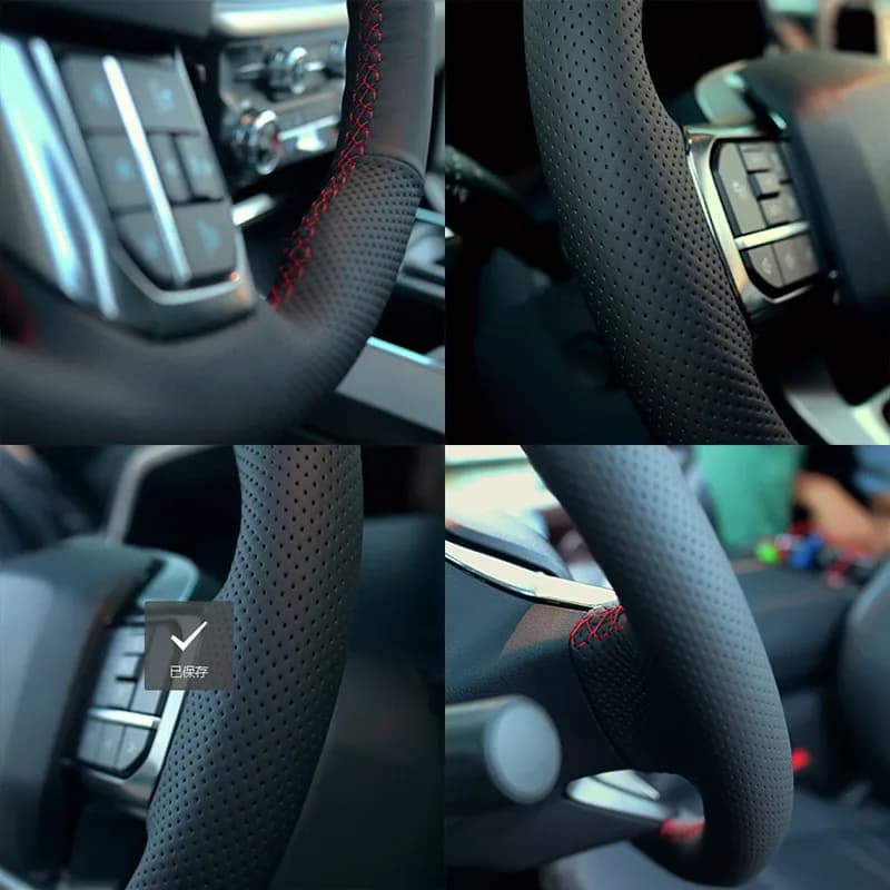 Housse de volant de voiture en cuir microfibre