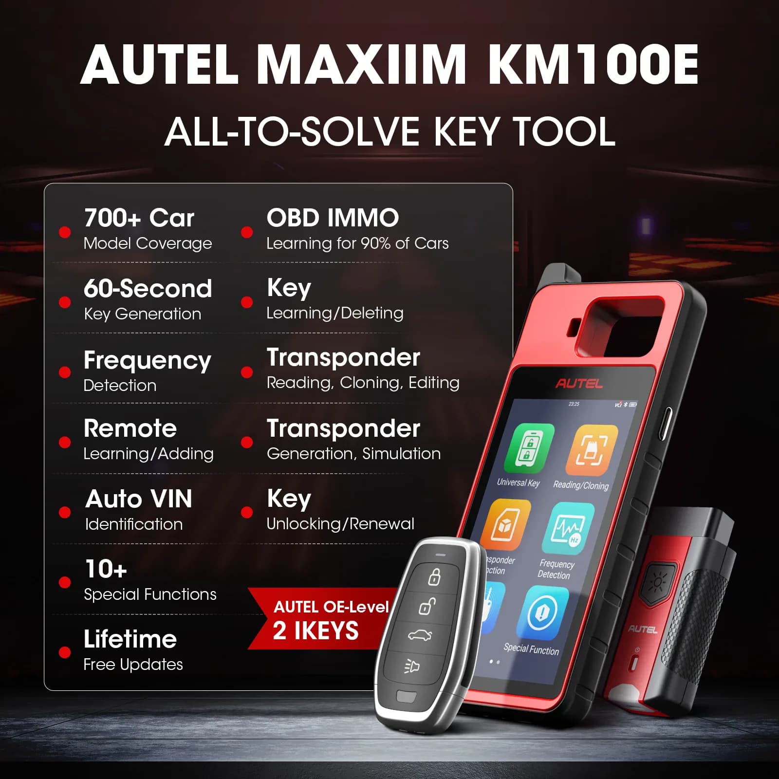 Autel KM100E outil de programmation de clé Scanner de