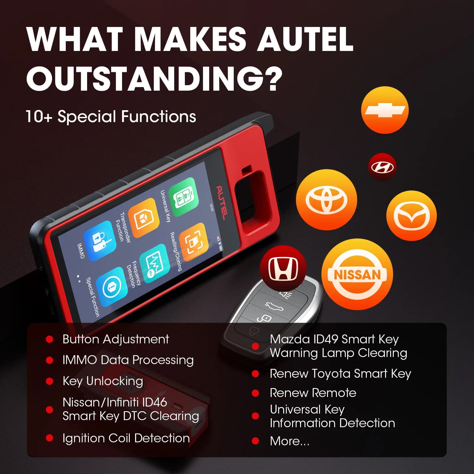 Autel KM100E outil de programmation de clé Scanner de