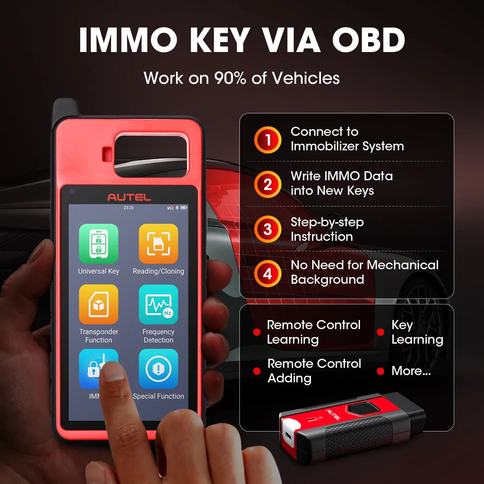 Autel KM100E outil de programmation de clé Scanner de