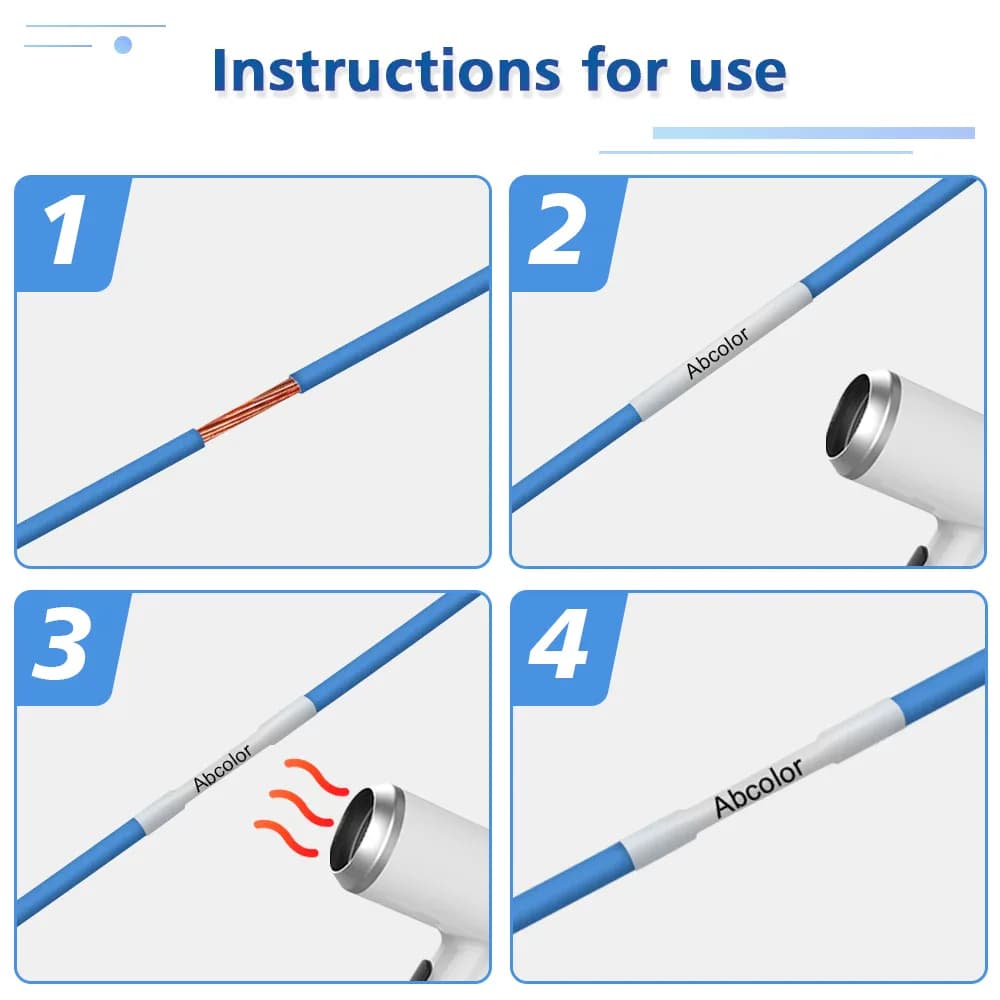 Bande thermorétractable pour imprimante P-Touch, compatible