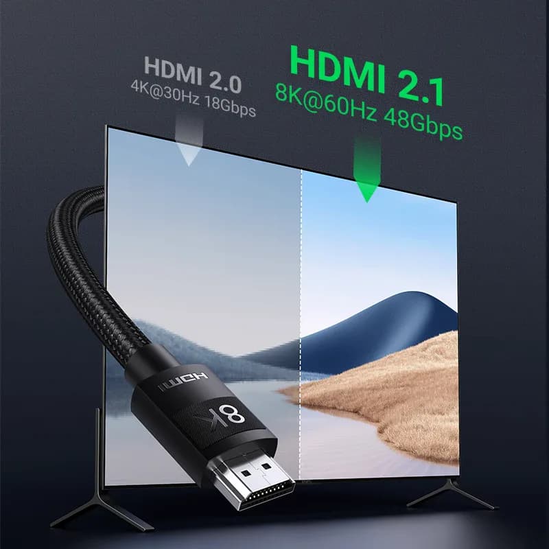 Câble HDMI 2.1 2.0 UGREEN Ultra Haute Vitesse 4K 8K/60Hz