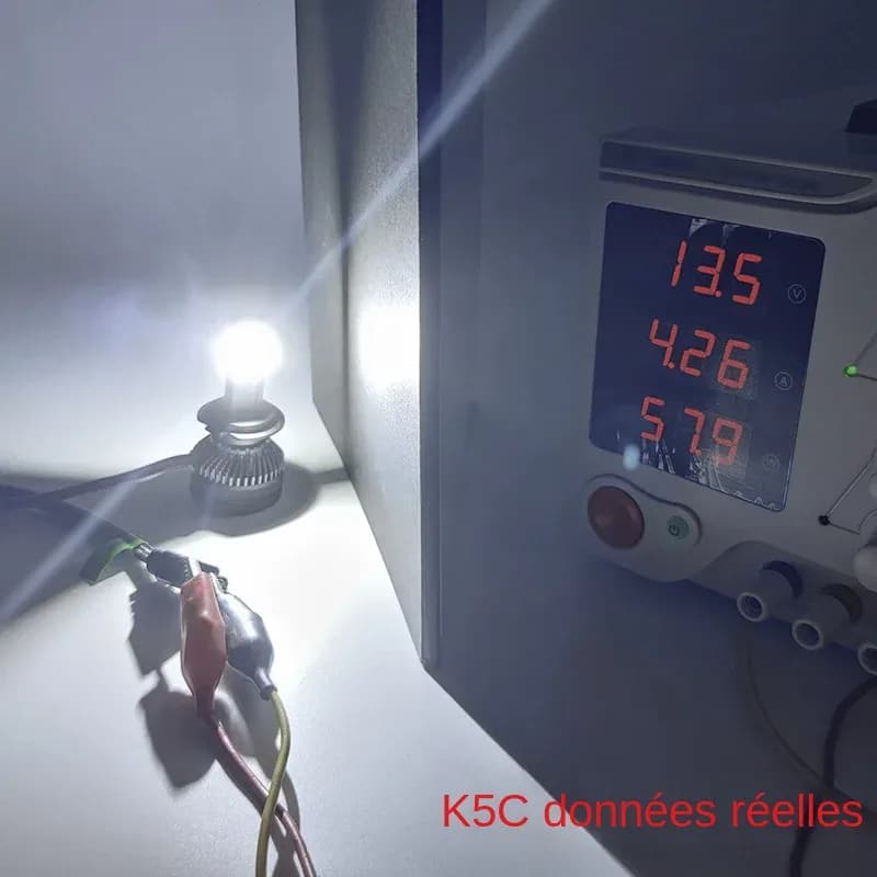 DAWNKNIGHT K5C 4300K 110W H7 H4 lampe à LED Double Tube de