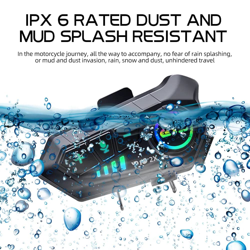 1/2 pièces casque de Moto Bluetooth Interphone casque sans