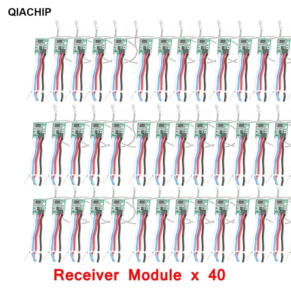 QIACHIP 40 pièces 433.92Mhz universel sans fil DC 3.6V-24V