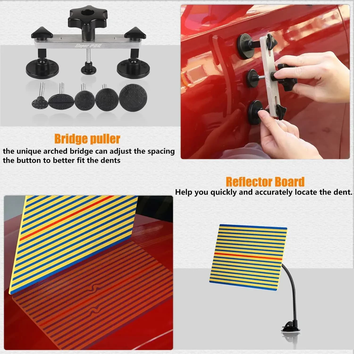 Super PDR outils de débosselage de voiture kits de