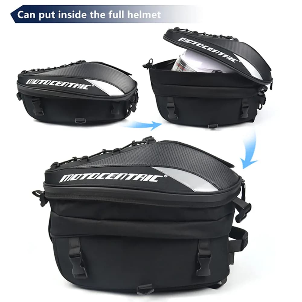 MOTOCENTRIC-Sacs de siège arrière de moto, sac de queue