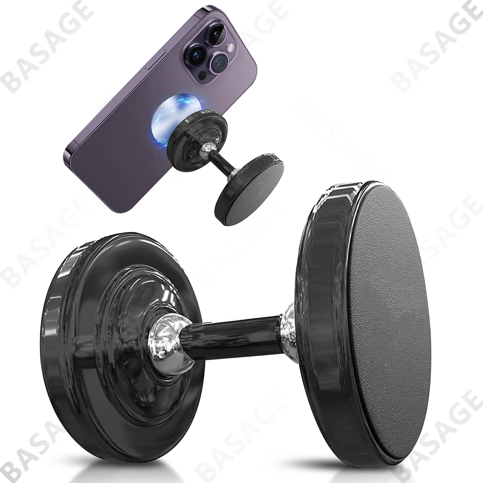 Support de téléphone magnétique double face gym