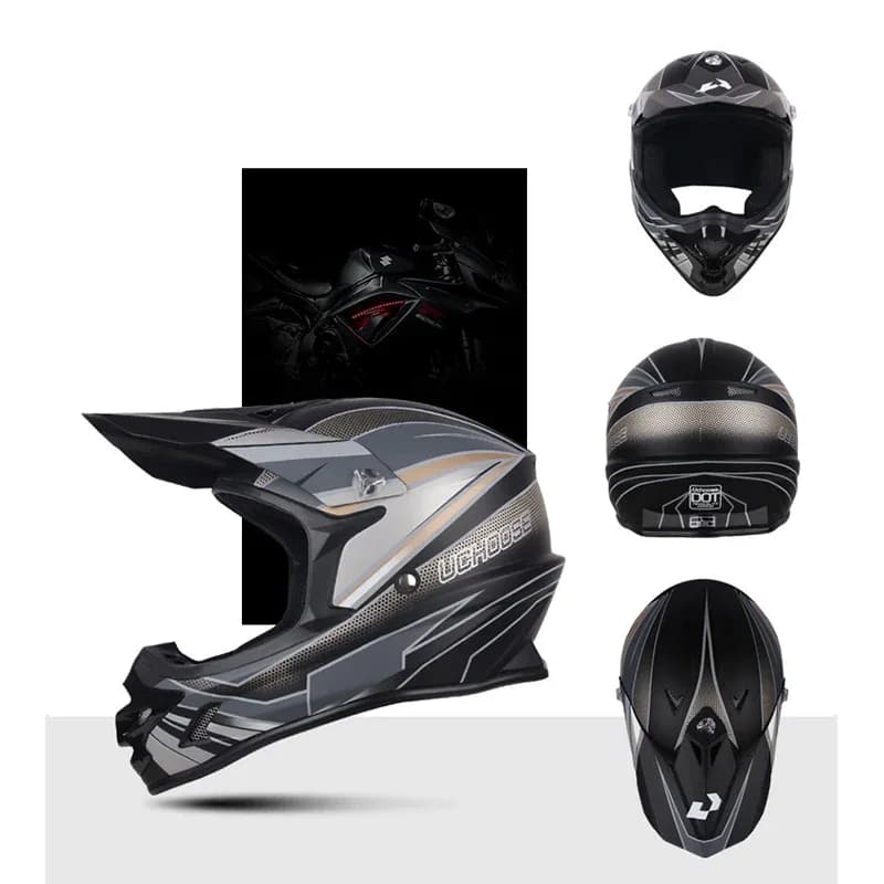 Casques DOT Motocross Kask Cross descente Soporte Casco