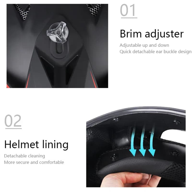 Casques DOT Motocross Kask Cross descente Soporte Casco
