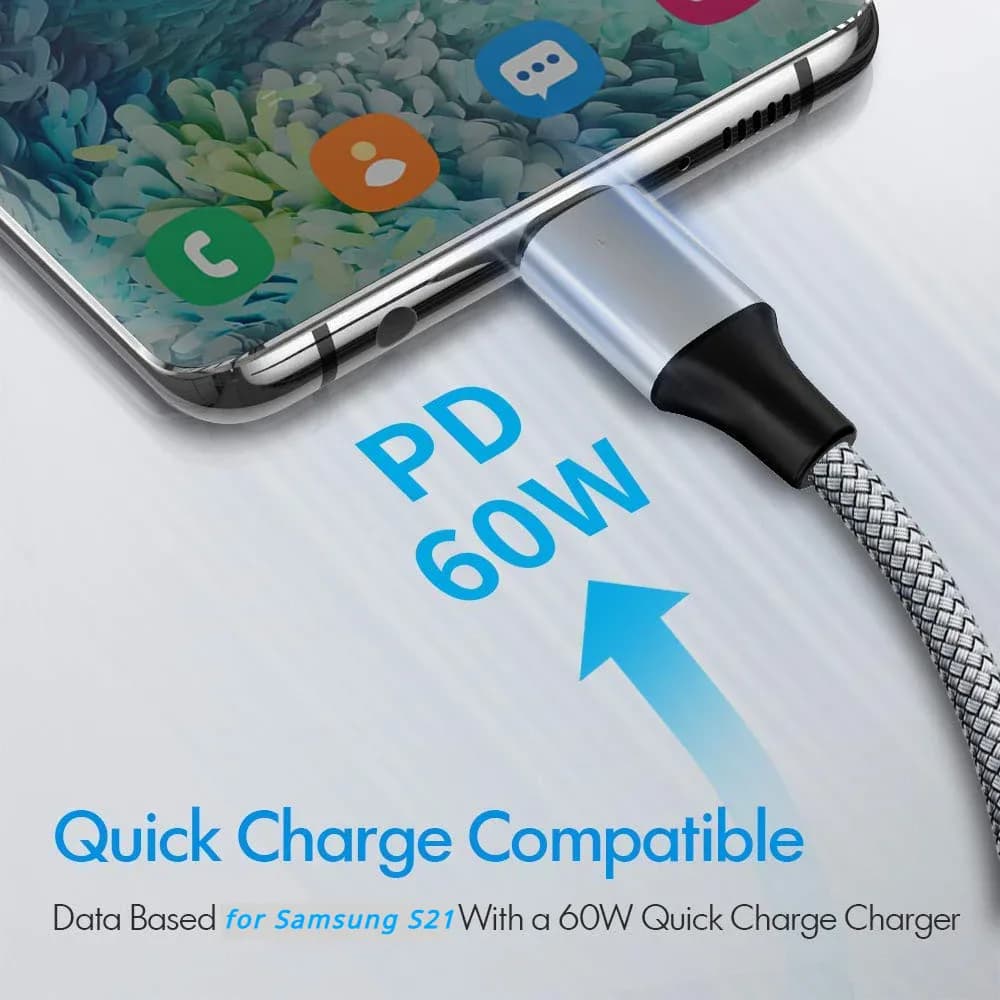 Câble de type C de 8 m 5 m 3 m de long Câble USB C de