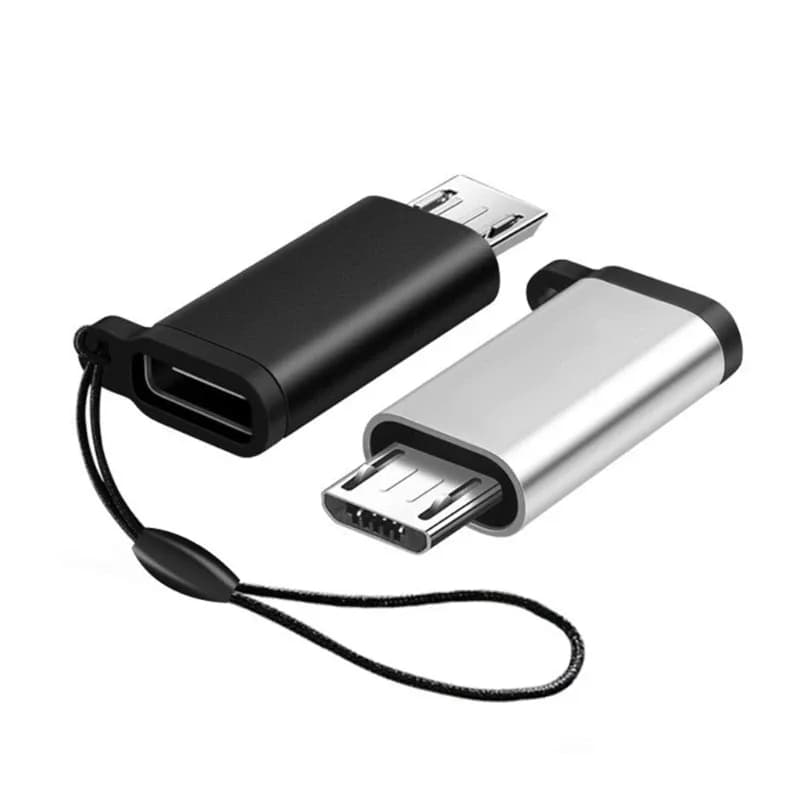 Adaptateur USB-C femelle vers Micro USB mâle aluminium