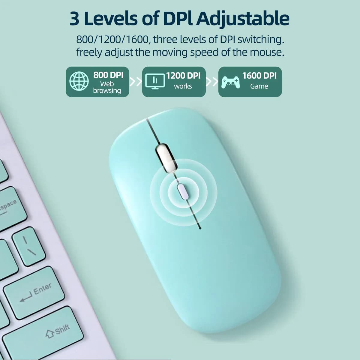 Souris Bluetooth pour iPad Samsung MatePad Lenovo MiPad