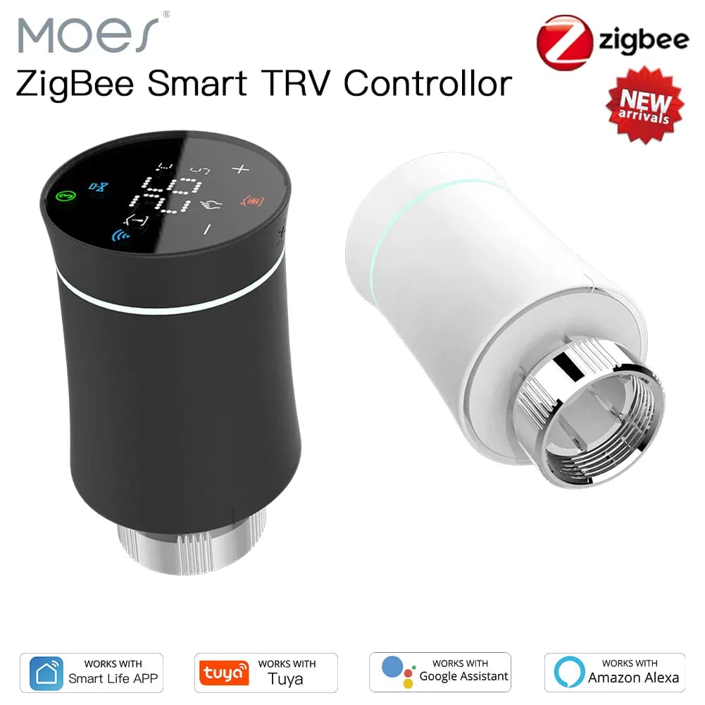 Vanne thermostatique connectée ZigBee Tuya
