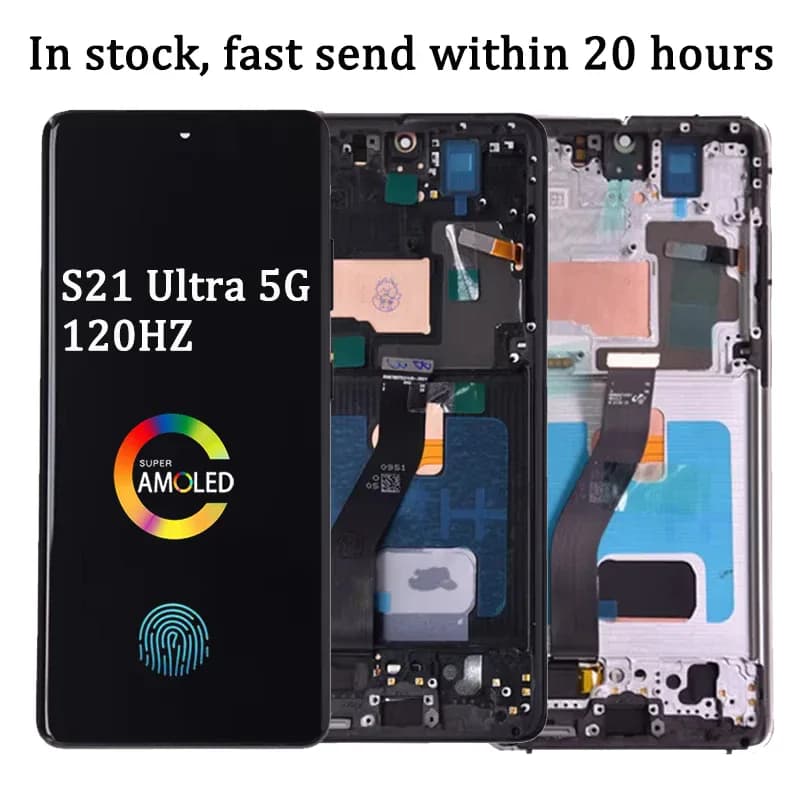 Écran AMOLED de remplacement pour Samsung Galaxy S21 Ultra
