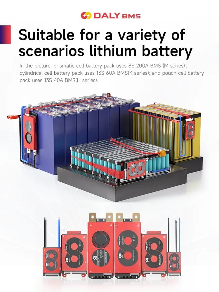 Ventes supérieures DALY 12V 24V 36V 48V Li-ion BMS 3S 4S 6S