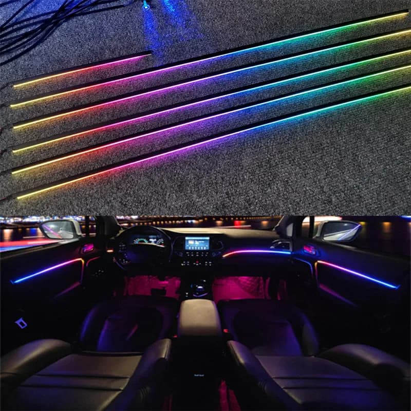 Kit d'éclairage d'ambiance LED pour voiture pilotable par application