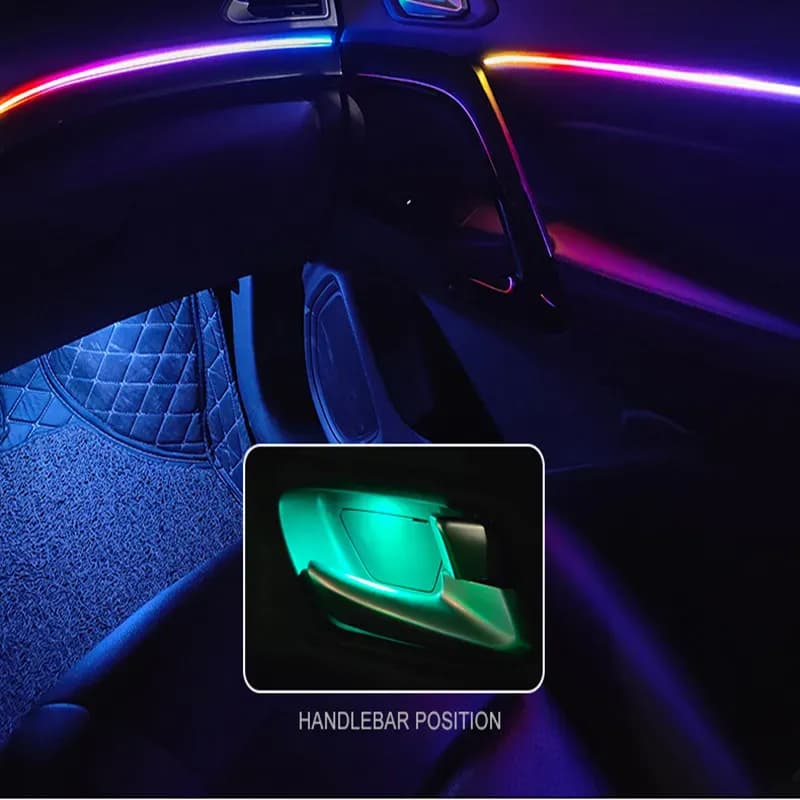 Lumière ambiante LED pour voiture, déconnexion universelle