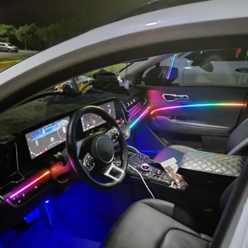 Lumière ambiante LED pour voiture, déconnexion universelle
