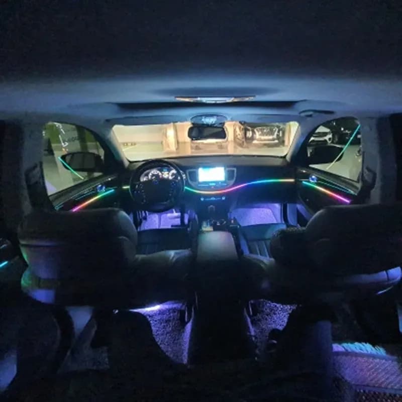 Lumière ambiante LED pour voiture, déconnexion universelle