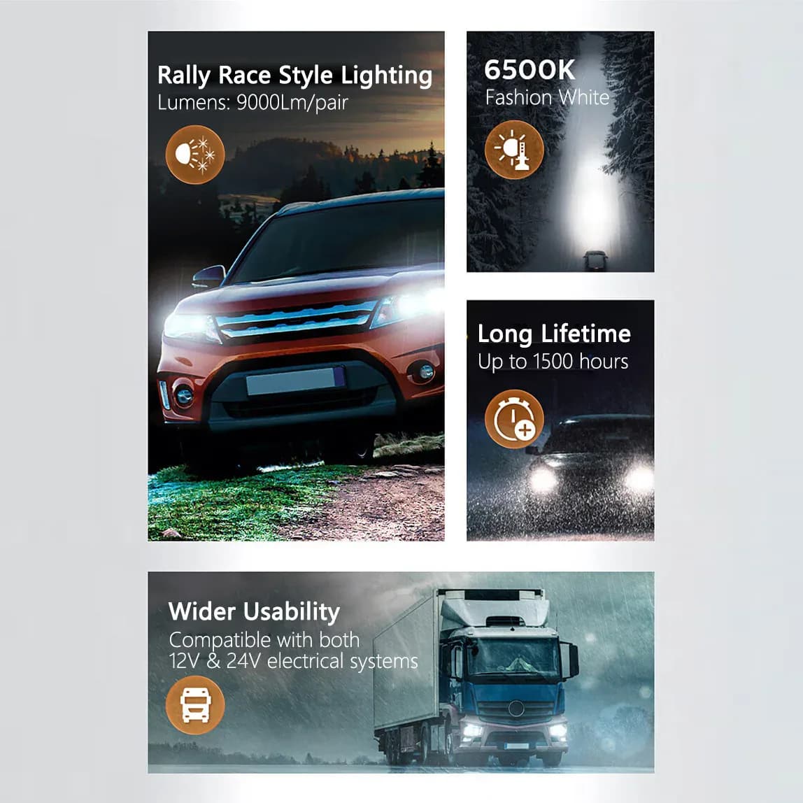 Philips-Ultinon Rally HIInter LED Lumière de voiture super