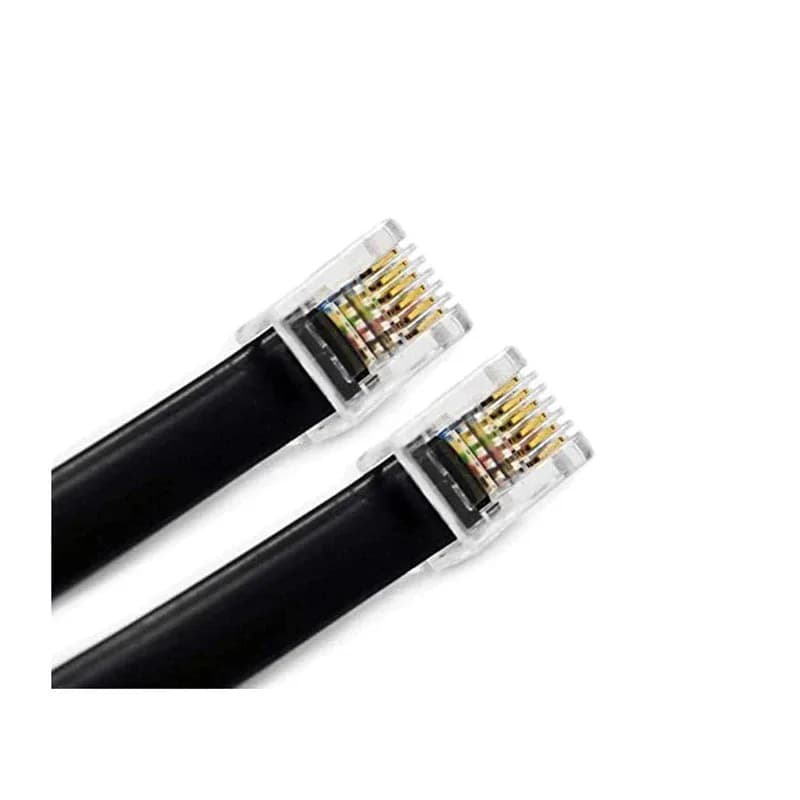 Câble téléphonique RJ11 RJ12 6P6C plat