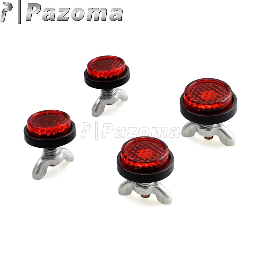 Accessoires universels de moto, Mini réflecteur rond rouge