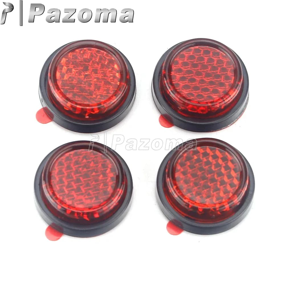 Accessoires universels de moto, Mini réflecteur rond rouge